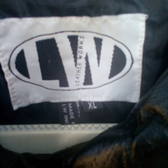 Leather Works Men's Leather Jacket Size XL - Picture 5 of 8